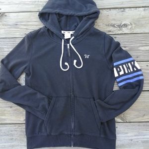 VS PINK full zip hoodie. Size Med.